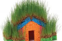 Самодельный домик для травы в домашних условиях